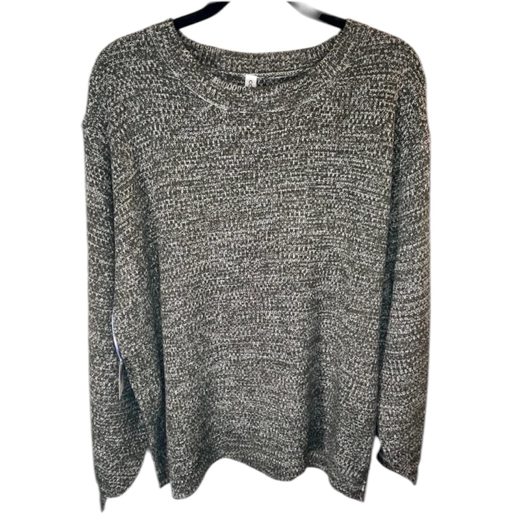 NWT! Hadley Olive Balloon Sleeve Crewneck Sweater